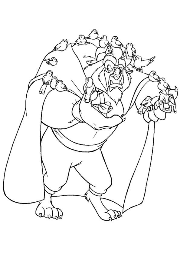 Gaston Coloring Page Beauty And The Beast Drawing Free Coloring The