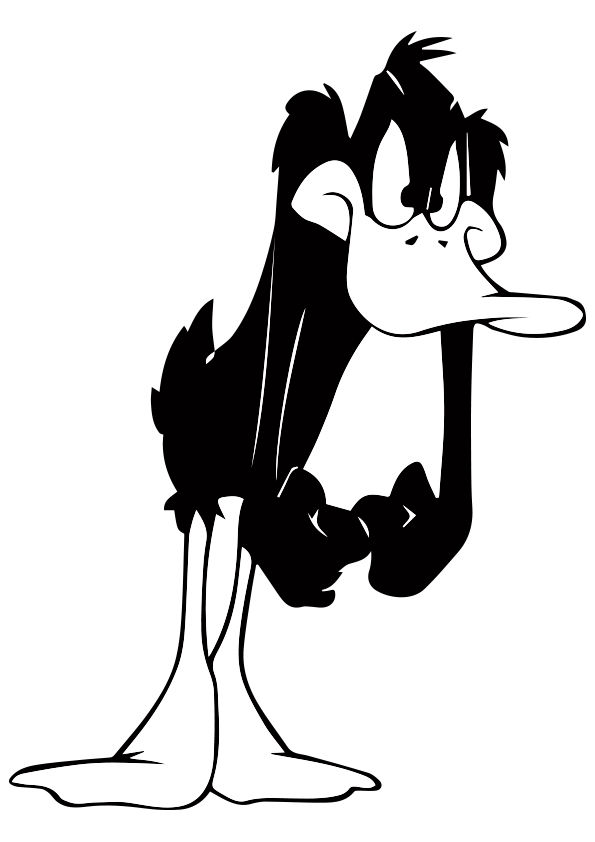 Daffy Duck Coloring Pages Png