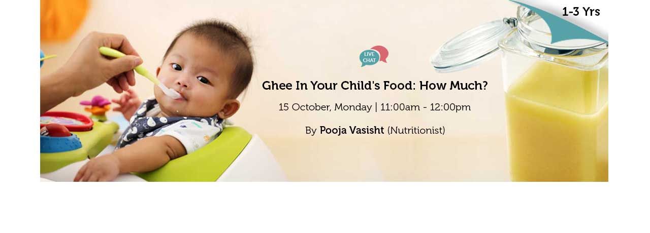 How Much Ghee is Advisable in a Day to the Kids