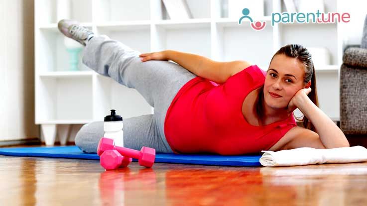 how to lose belly fat while pregnant