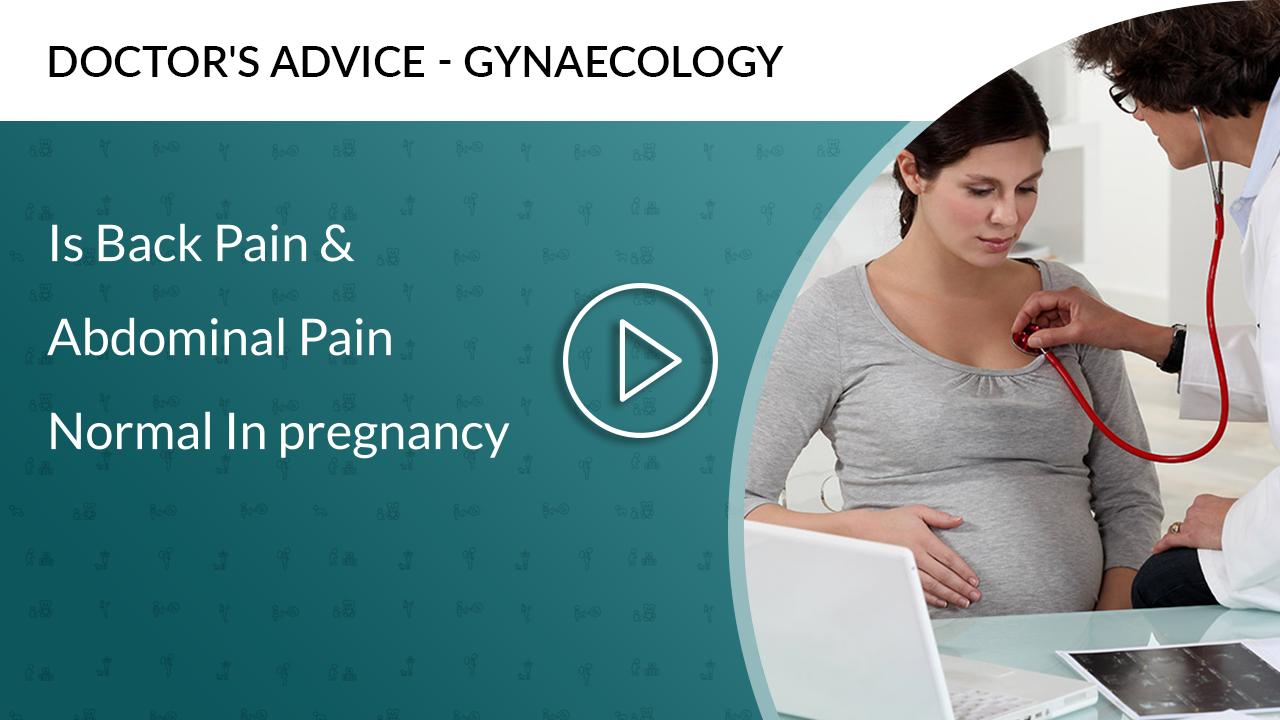 Is back pain normal with pregnancy?