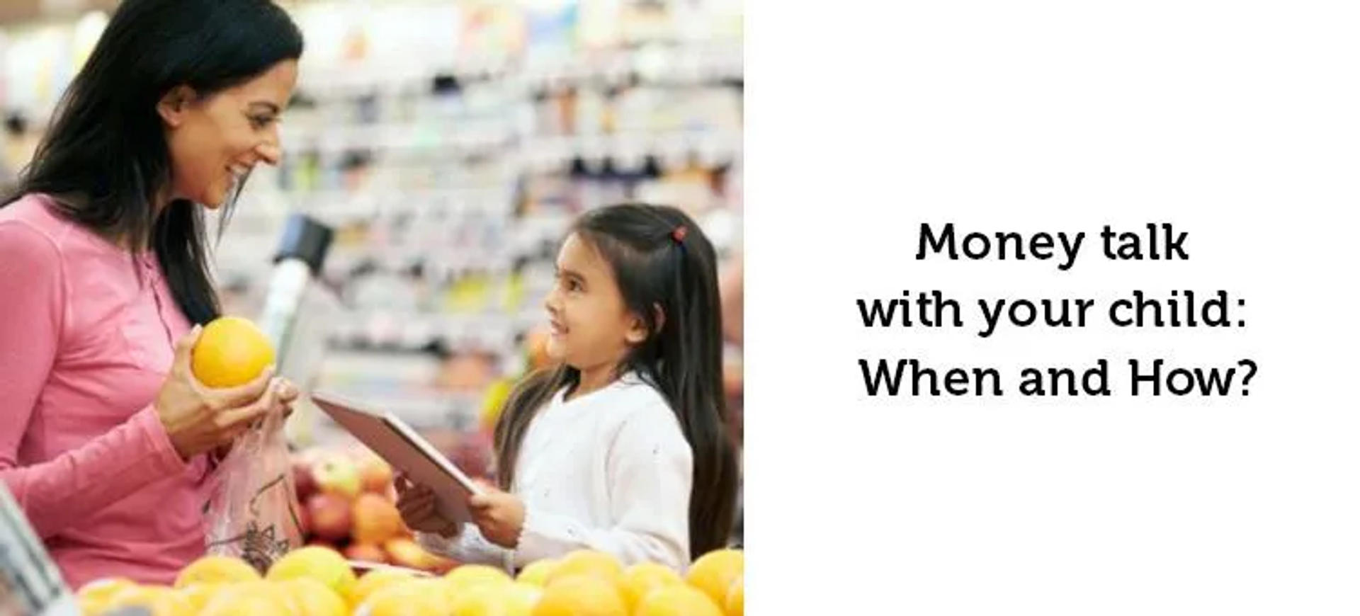 Money talk with your child -- when and how?