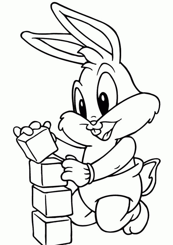 gangster bugs bunny coloring pages