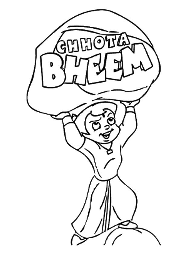 Free Printable Chhota Bheem Coloring Pages, Chhota Bheem Coloring Pictures  for Preschoolers, Kids 