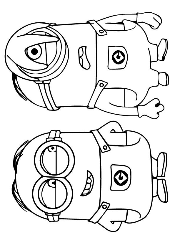 despicable me minion coloring pages dave