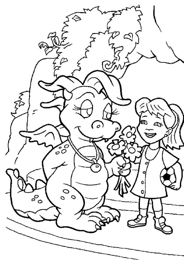 coloring pages of dragon tales