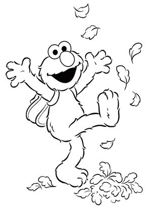 elmo coloring book pages