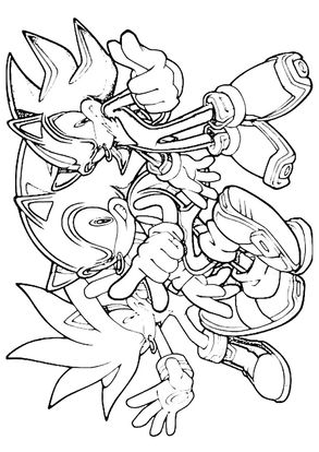 tails the hedgehog coloring pages