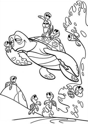 squirt the turtle coloring pages