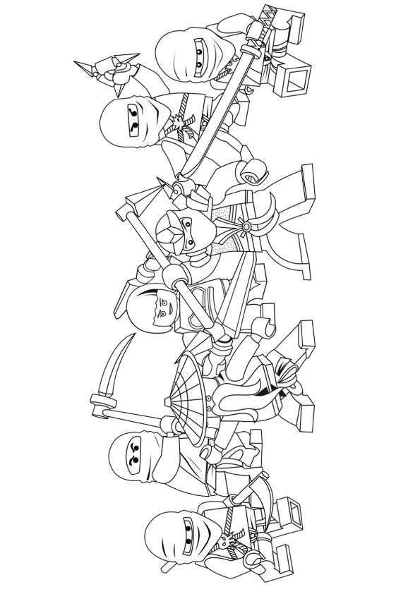 ninjago coloring gang printable worksheets story parentune preschoolers serpentine momjunction