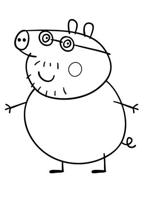 peppa pig coloring pages for kids printable