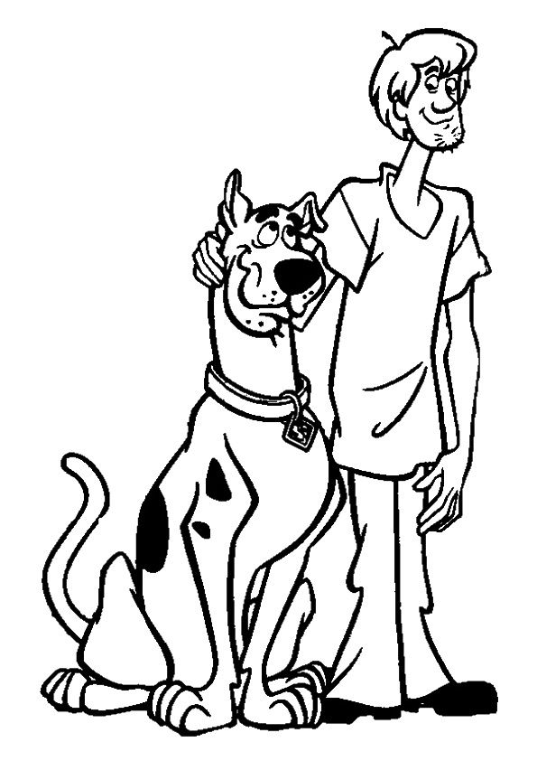 Free & Printable the scooby doo Coloring Picture, Assignment Sheets ...