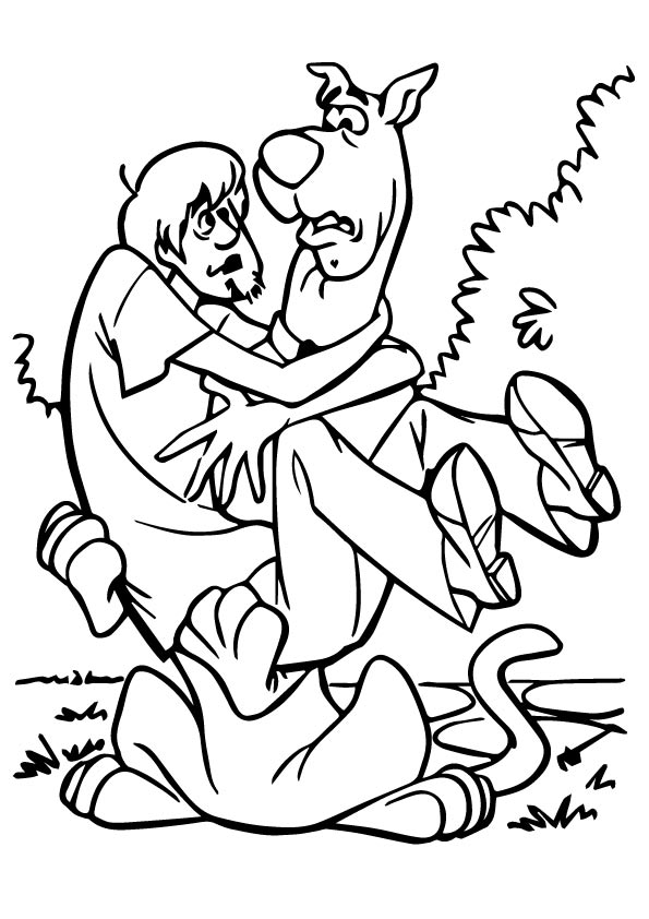 scooby doo shaggy coloring pages