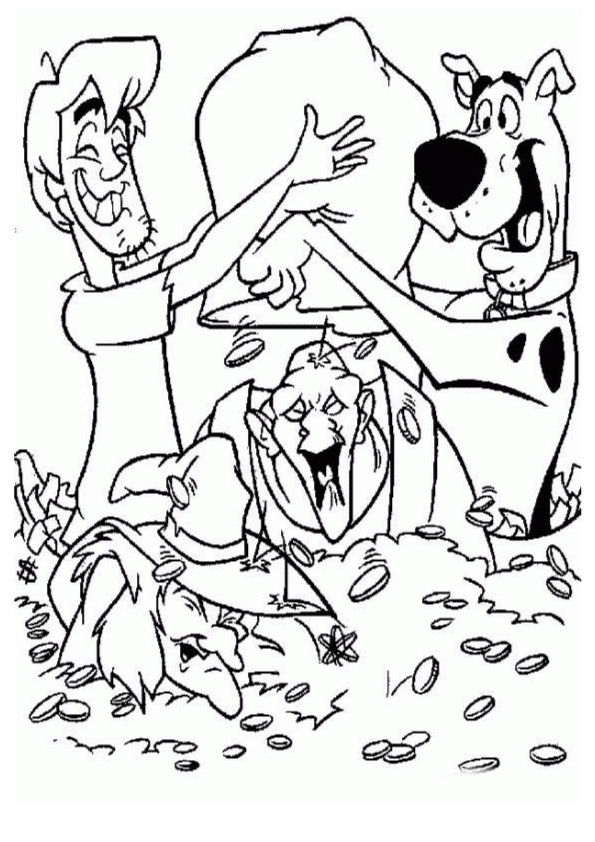 Free & Printable Scooby Doo Money Coloring Picture, Assignment Sheets ...