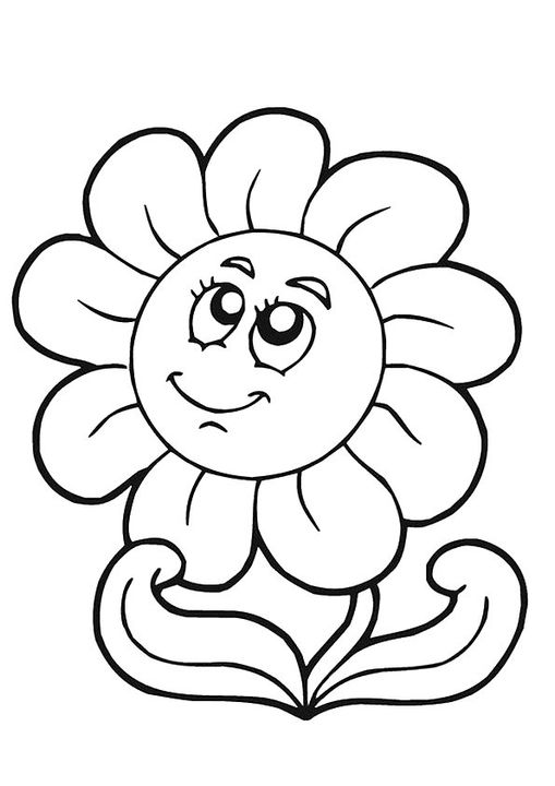 Free Printable Sunflower Coloring Pages Sunflower Coloring Pictures For Preschoolers Kids 