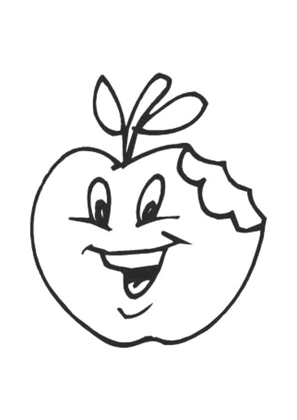 410 Cartoon Apple Coloring Pages Images & Pictures In HD