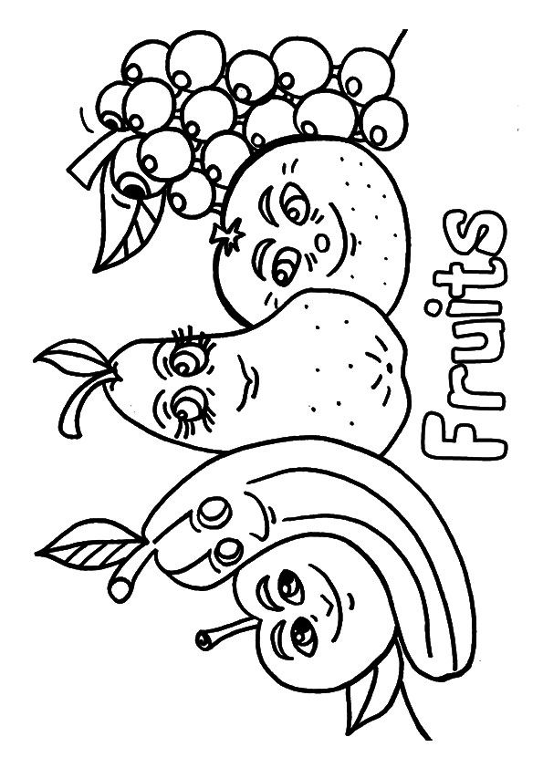 Download Free Printable Grape Coloring Pages, Grape Coloring Pictures for Preschoolers, Kids | Parentune.com