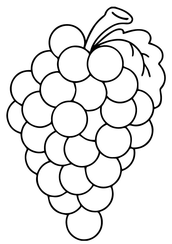grape coloring pages