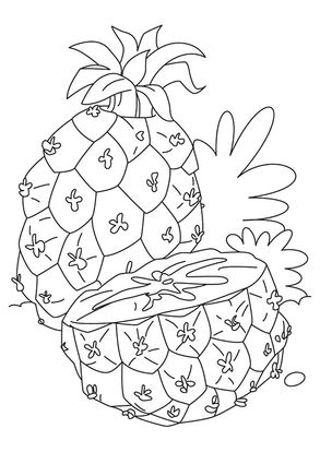 Free Printable Pineapple Coloring Pages, Pineapple Coloring Pictures ...