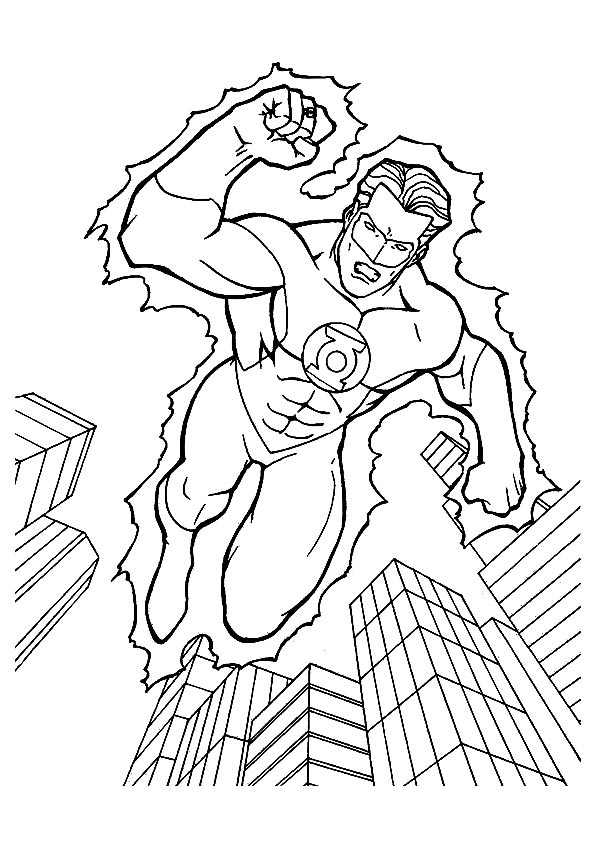 all kinds of superheroes coloring pages