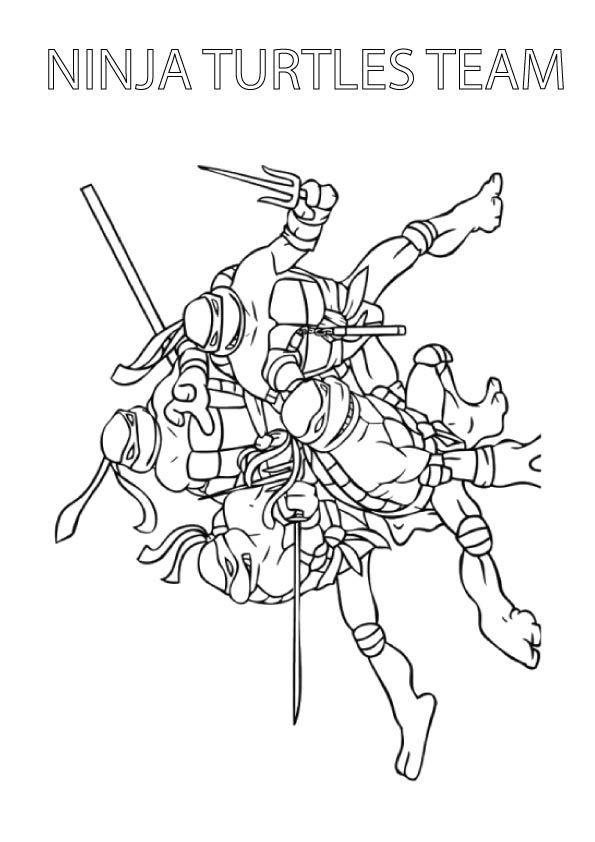 ninja turtles coloring pages michelangelo face