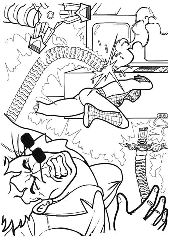 Download Free & Printable Spiderman 2 Coloring Picture, Assignment Sheets Pictures for Child | Parentune.com