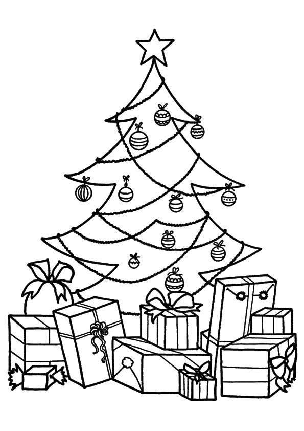 Download Free Printable Christmas Trees Coloring Pages, Christmas ...