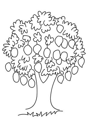Parentune Free Printable Mango Tree Coloring Picture Assignment Sheets Pictures For Child How to draw mango tree for kids step by step easily. printable mango tree coloring picture