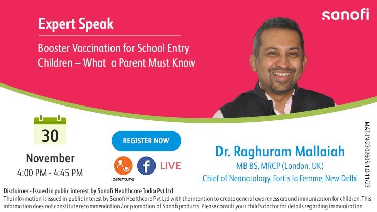 Live Chat: Booster Vaccination for School Entry Children – What a ...